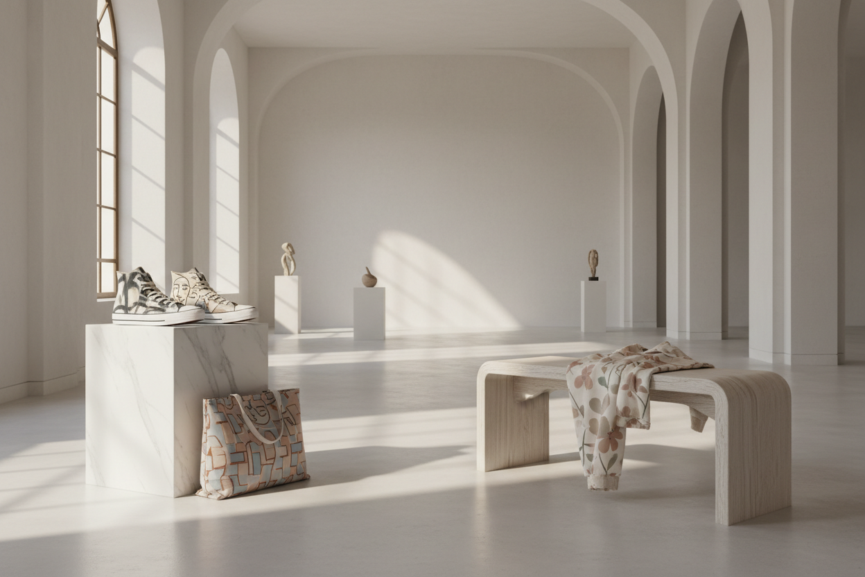 Elegant hero banner with Mathsartlete products